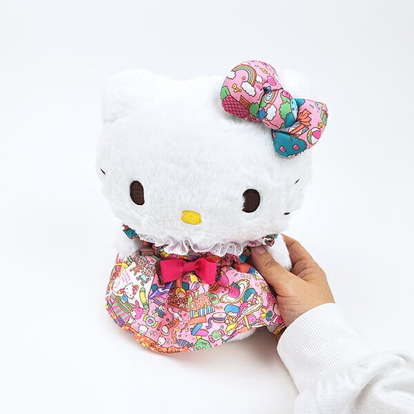 サンリオ ハローキティ ぬいぐるみ(S) ラッピング柄 (ピンク) Sanrio 送料込み