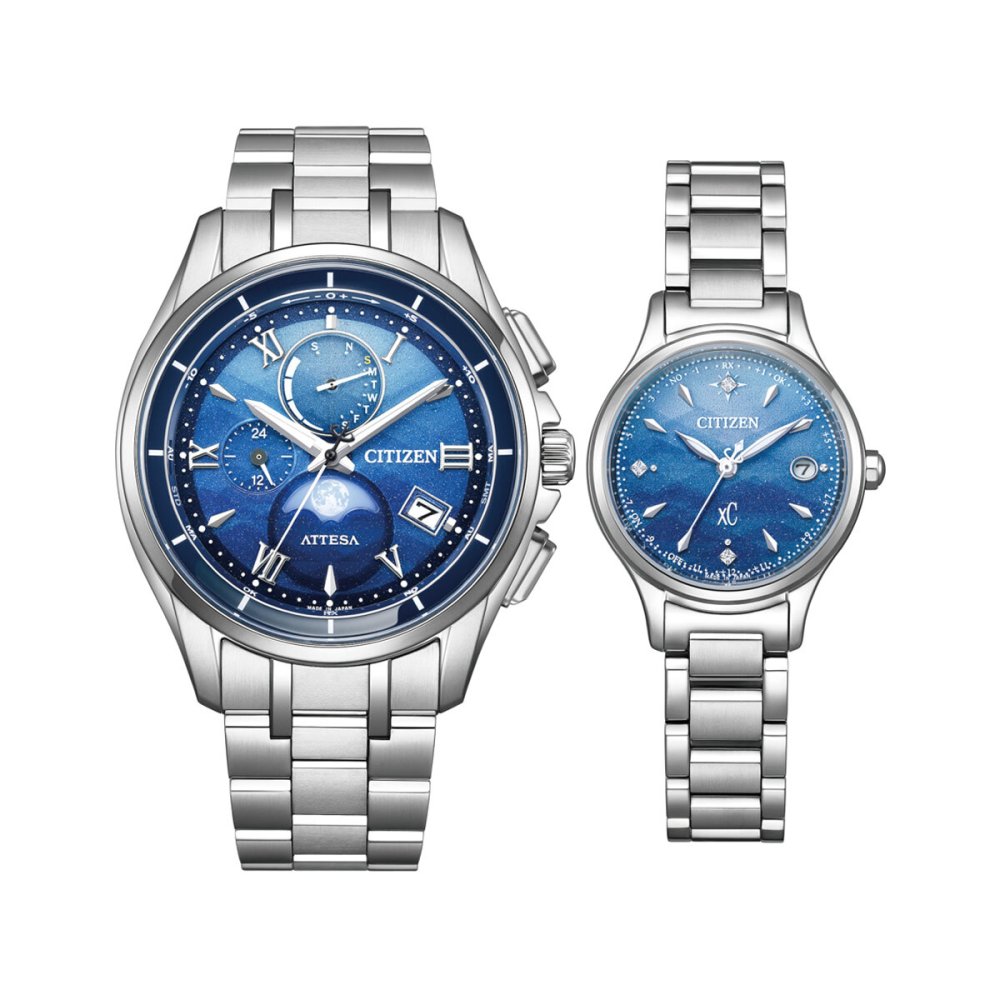 シチズン CITIZEN ATTESA ＆ xC エコドライブ 電波時計 限定 ペアモデル メンズ レディース BY1000-69L ES9491-50L アテッサ クロスシー DEAR Collection Limited Pair Model【2026 新作】