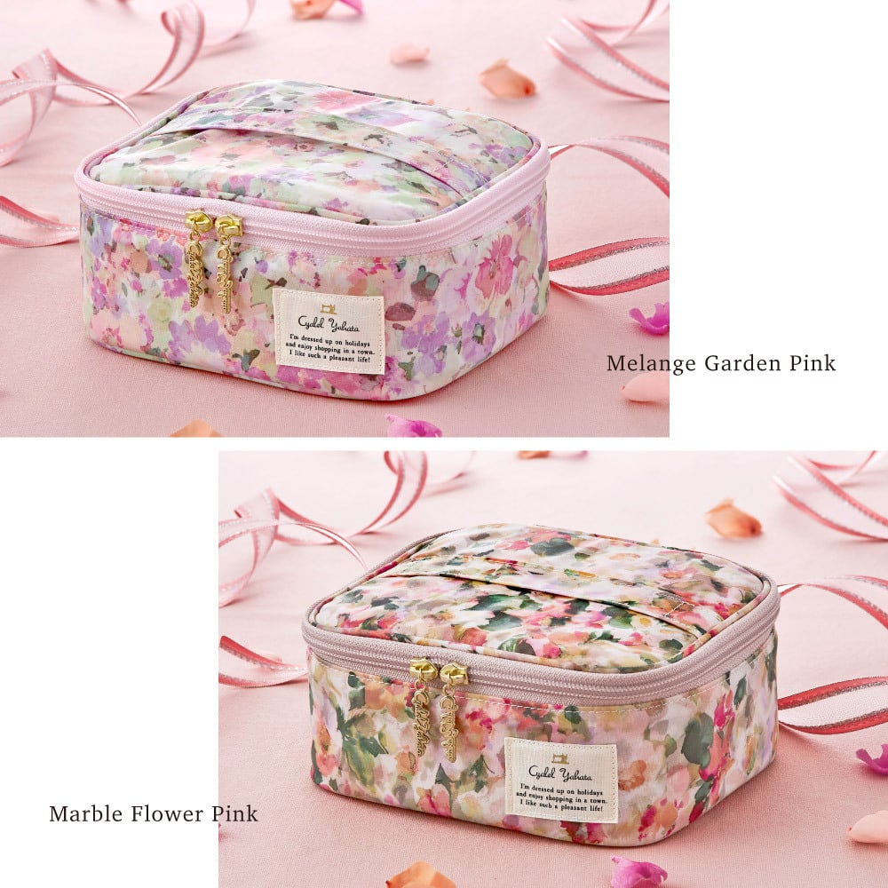 【全注文ラッピング仕様】バニティポーチ 花柄 化粧ポーチ 小物入れ 大容量 花柄 かわいい おしゃれ レディース 女性 LC シャレールヤハタ Cyalel Yahata