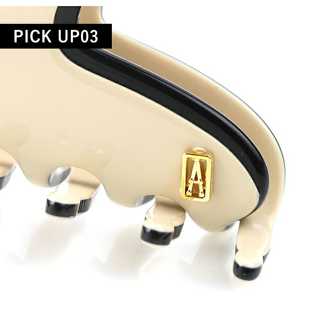 アレクサンドル ドゥ パリ ヘアクリップ レディース ブランド ALEXANDRE DE PARIS リズレSクリップ ACCS-16161-02-S ベージュ ブラック