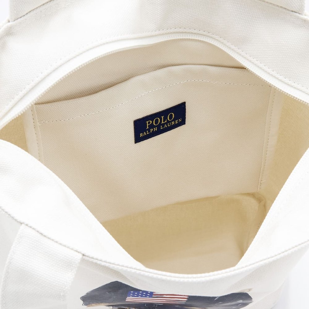 選べる3デザイン ポロ ラルフローレン トートバッグ POLO RALPH LAUREN ポロベア 9AR021 POLO BEAR TOTE キャンバス A4対応 ファスナー メンズ レディース ユニセックス コットン ベア くま 通勤 通学