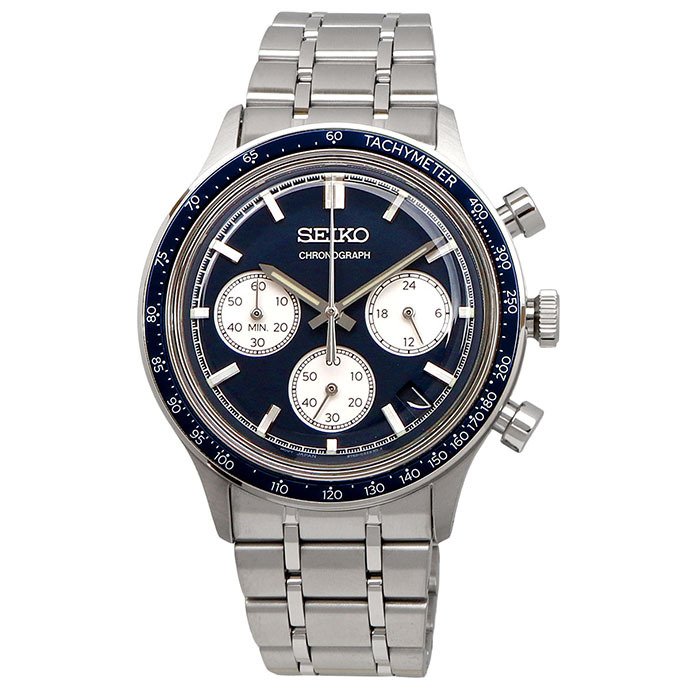 SEIKO 腕時計 セイコー 時計 ウォッチ クロノグラフ タキメーター 50M防水 ビジネス カジュアル メンズ SSB477P1 海外モデル [並行輸入品]