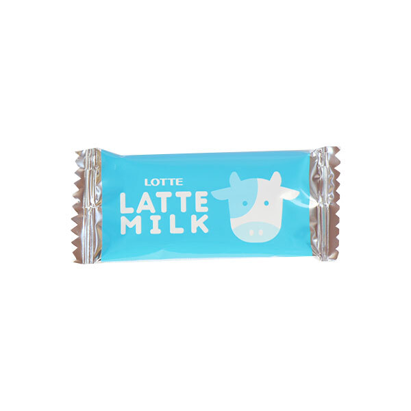 (全国送料無料)ロッテ 濃厚ミルク味のチョコレート LATTE MILK 40コ メール便ミニ (4903333239535px40mz)【送料無料 詰め合わせ おやつ 小袋 個包装 お試し】