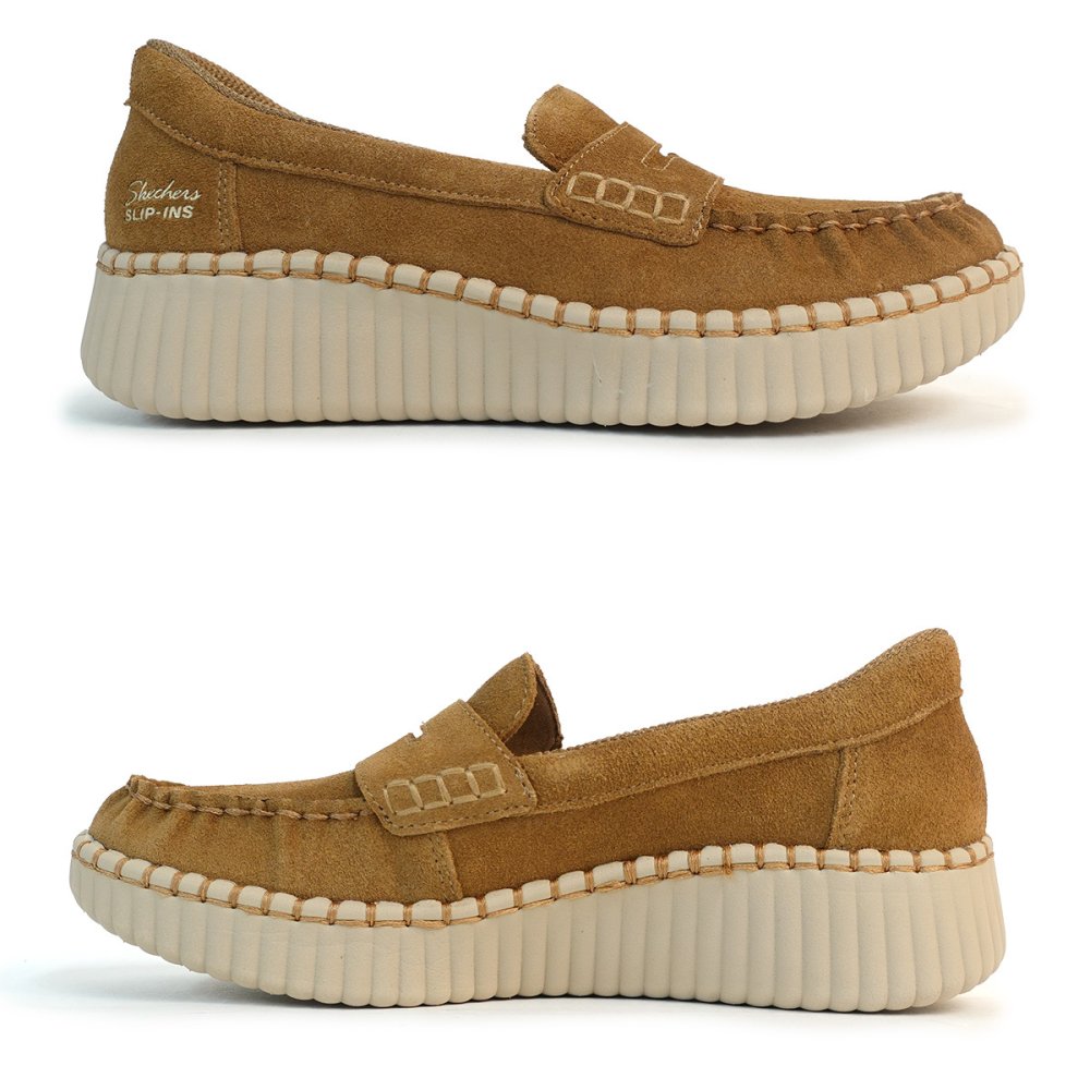 SKECHERS スケッチャーズ スニーカー レディース スリップインズ ウィルシャー 159586 CSNT チェスナット WILSHIRE BLVD-MOONLIT LOVE ハンズフリー