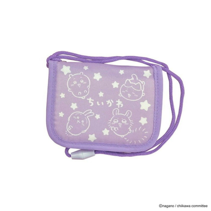 【1月20日入荷分予約受付中】 ちいかわ キッズウォレット 子供用財布 モモンガ パープル 二つ折り 財布 こども用 女の子 男の子 キャラクター グッズ 雑貨 小銭入れ カードポケット付き プレゼント ギフト