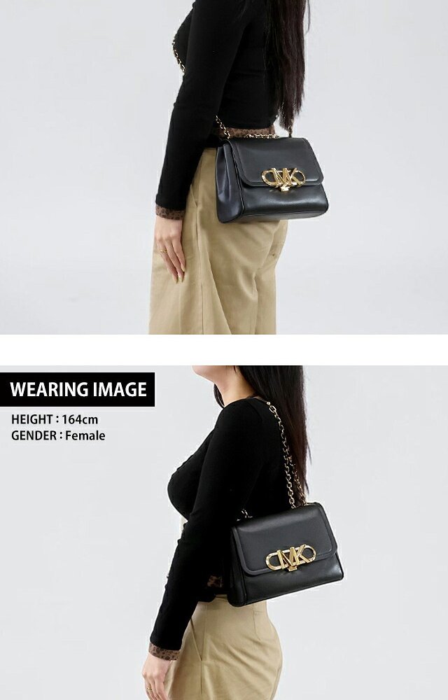 マイケルコース ショルダーバッグ レディース ブランド MICHAEL KORS パーカー 30F2G7PS6L-001 BLACK