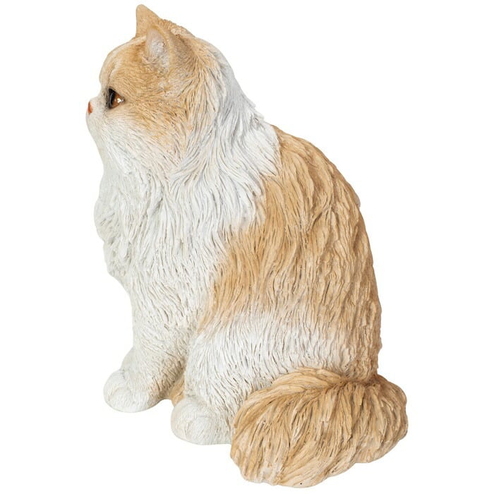 猫 置物 リアルでかわいい おしゃれ 大きい ペルシャ猫クリーム 大 ネコ 高さ31cm woobia ウービア ガーデン インテリア オブジェ 可愛い プレゼント 北欧 玄関 雑貨 動物 モダン 面白い 庭 ギフト 屋外 家 玄関先 ガーデンオーナメント