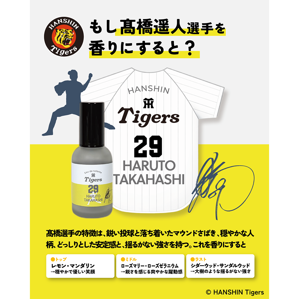 阪神タイガース オードトワレ ＃29 髙橋遥人 選手