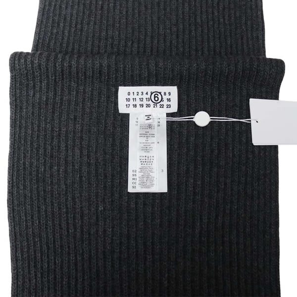 エムエムシックス MM6 Maison Margiela マフラー s52te0061-m13285-855m ユニセックス ダークグレー Dark grey melange マフラー
