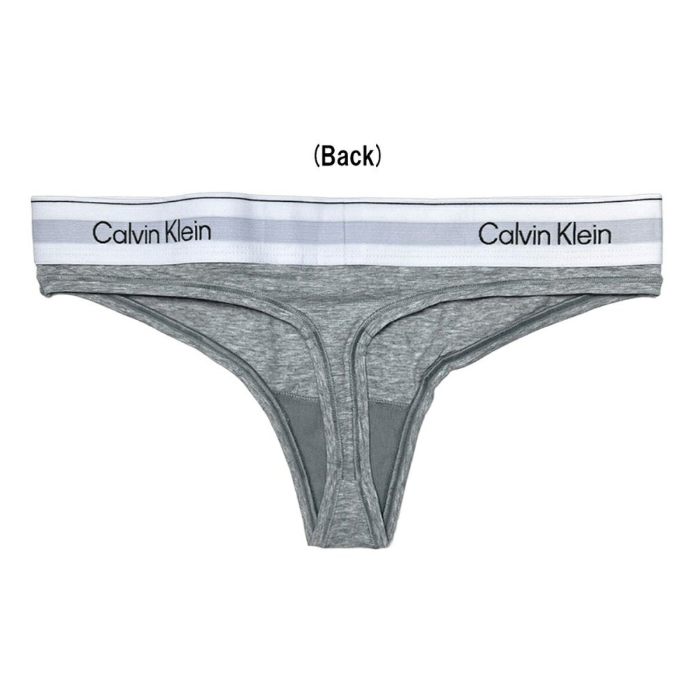 カルバンクライン Calvin Klein(CK) ブラ&ショーツ Tバック セット ロゴ 無地 ノンワイヤー アンダーウェア インナー 下着 QF8493+QF8518 レディース グレー