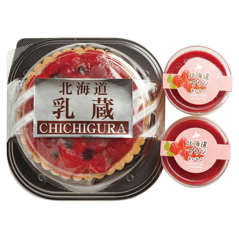 乳蔵 北海道ミックスベリータルト・木苺プリン (440174) [お中元][お歳暮] ※送料無料(北海道・沖縄・離島への配送不可)