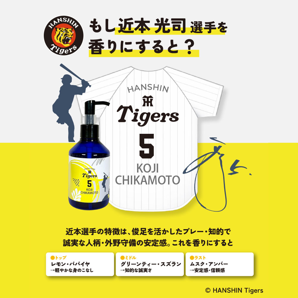 阪神タイガース ハンドソープ ＃5 近本光司 選手