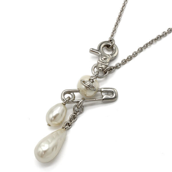 ヴィヴィアンウエストウッド VIVIENNE WESTWOOD ネックレス 63010135-02P103-IM CLAUDE SMALL NECKLACE プラチナム シルバー