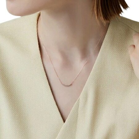 【無料ラッピング】  カナルヨンドシー Canal 4℃ カナル4℃ アクセサリー K18 ピンクゴールド ネックレス ダイヤモンド ブランド 正規品 新品 ギフト プレゼント 人気 おすすめ 誕生日 記念日 クリスマス 送料無料