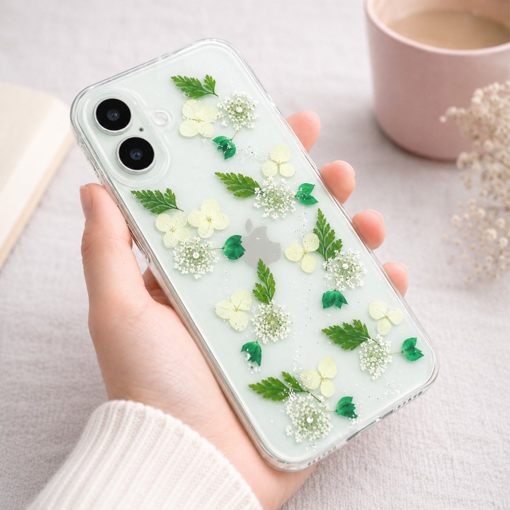 【ほぼ全機種対応スマホケース❁】押し花スマホケース NO.506（着日指定不可） 押し花＆レジン iPhone/Xperia/AQUOS/Galaxy他