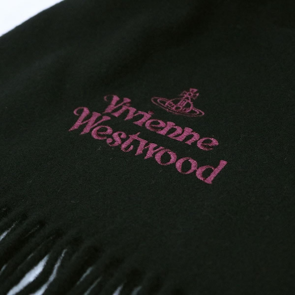 ヴィヴィアンウエストウッド VIVIENNE WESTWOOD マフラー W00Q7-N401-BLACK レディース メンズ BLACK ブラック