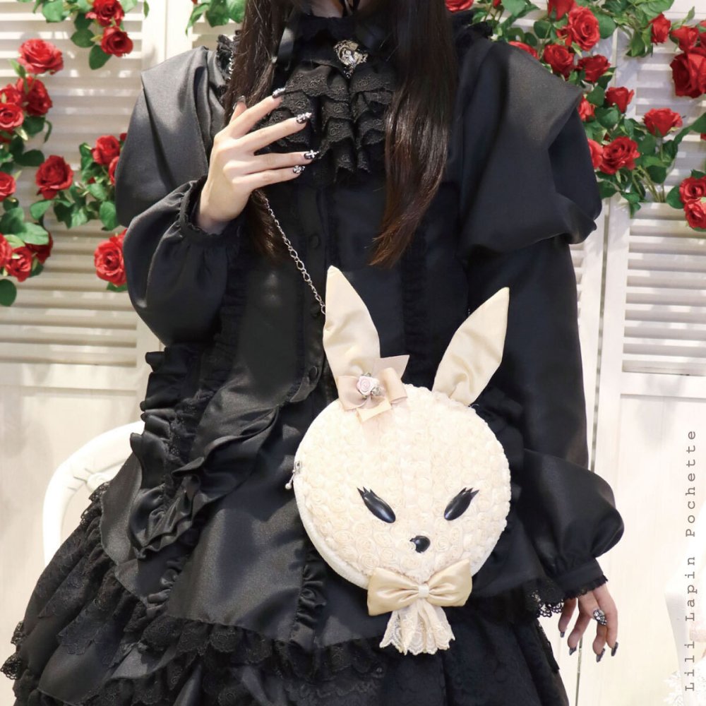 うさぎ スマホショルダー スマホポシェット かわいい ミニバッグ コンパクト 斜めがけ ブラック ベージュ