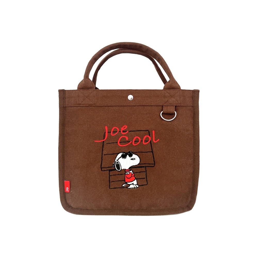 スヌーピー トートバッグ 仕切り レディース 大人 通勤 SNOOPY ミニトート 小さめ A5 軽量 仕切り付き ペットボトル 自立 ランチバッグ ミニバッグ おしゃれ かわいい ブラウン チャコール ライトグレー ジョークール ポケット付き 散歩 サブバッグ 通学 PEANUTS グッズ