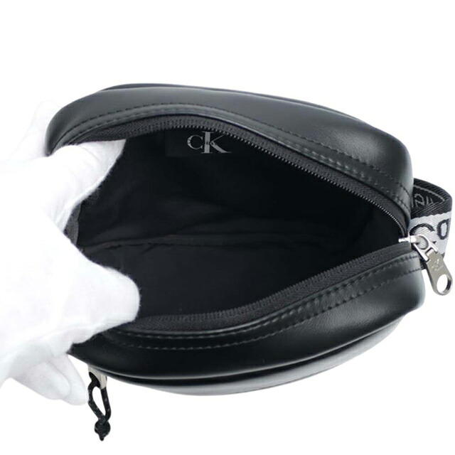 カルバンクライン CALVIN KLEIN BOLD LOGO WEBBING REPORTER ショルダーバッグ lv04d3418g-ub1 メンズ BLACK