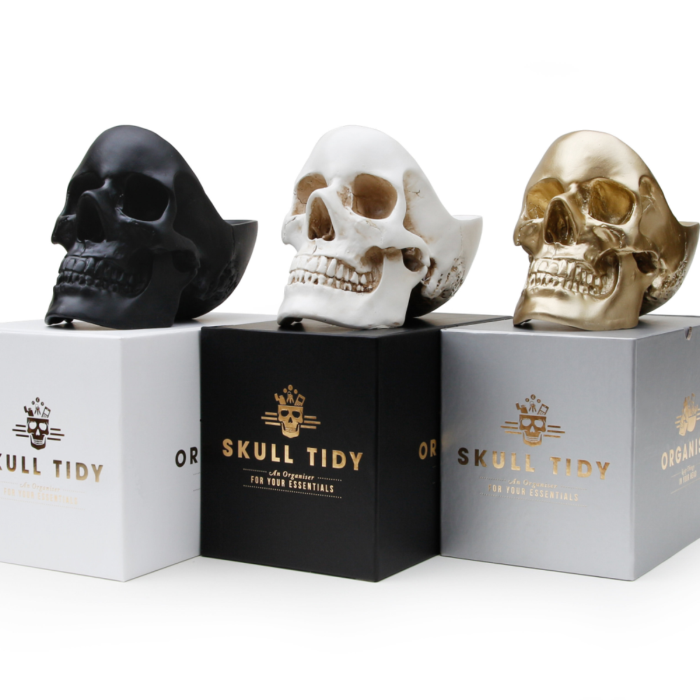 SUCK UK スカルスタッフ タイディ（海外インテリア 小物入れガイコツ ハロウィン）「Skull Stuff Tidy」イギリス サックユーケー  ◇