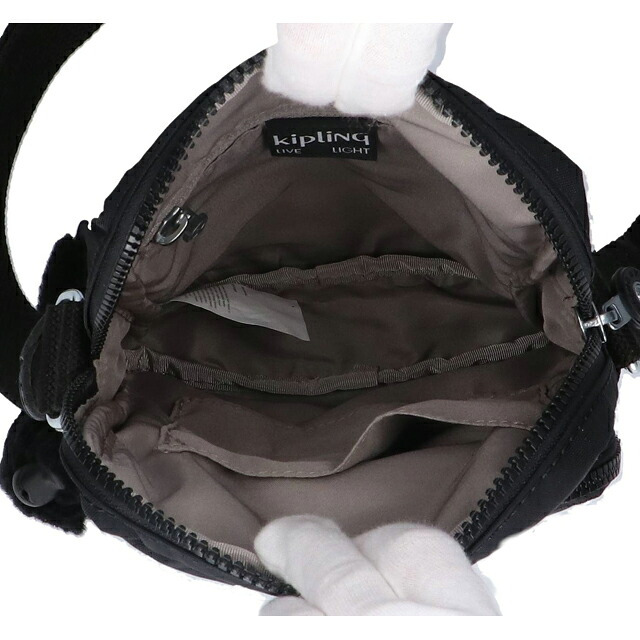 キプリング ショルダーバッグ レディース ブランド Kipling ガンネ ロゴ ワンポイント 無地 KI3244-P39 Black Noir 黒