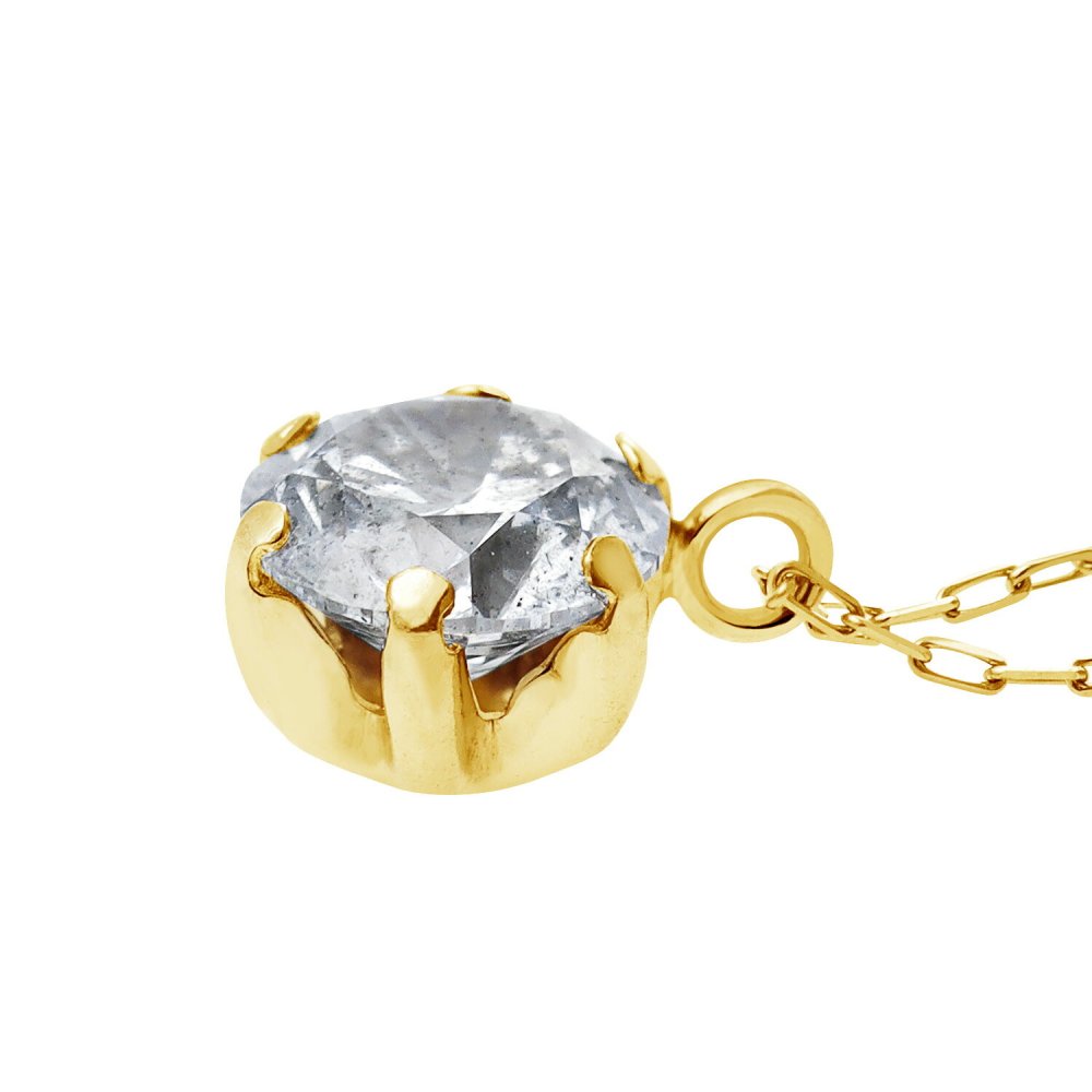ネックレス ダイヤモンド 0.5ct Hカラー SIクラス プラチナ PT900 K18 ゴールド 一粒 ソリティア[ララクリスティー]