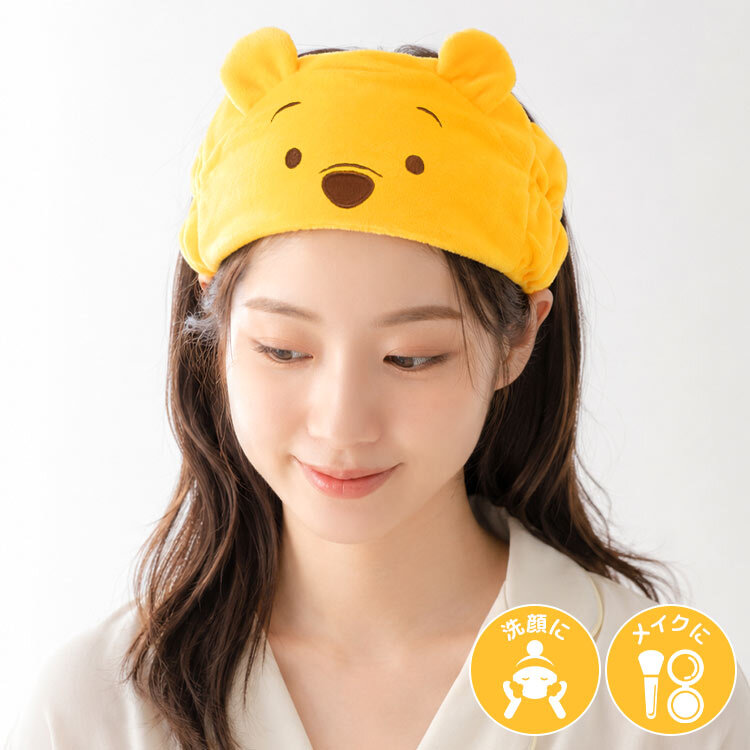 ヘアバンド くまのプーさん スティッチ ディズニー Disney キャラクター プーさん ピグレット ティガー エンジェル ヘアーバンド 洗顔 幅広 耳付き ヘアターバン ゴム 伸縮 かわいい 大人 子供 風呂上がり メイク お泊まり お揃い レディース 誕生日 プレゼント ギフト 雑貨