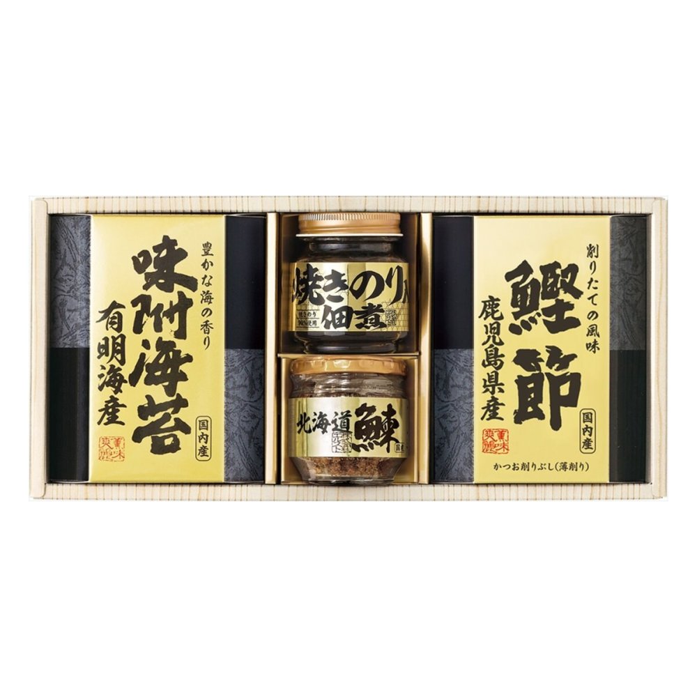 美味之誉 鰊フレーク 佃煮 鰹節 詰め合わせ ギフトセット 4種入 ご飯のお供 のり佃煮 和風惣菜【北海道・沖縄県・離島 配送不可】