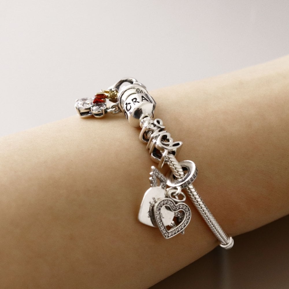 ボックス・ショッパー付 PANDORA(パンドラ) ★ Barrel Clasp Snake Chain Bracelet ★バレルクラスプ スネークチェーン ブレスレット★  チャーム ブレスレット カスタマイズ アクセサリー シンプル 日常使い 誕生日 記念日 母の日 プレゼント ギフト