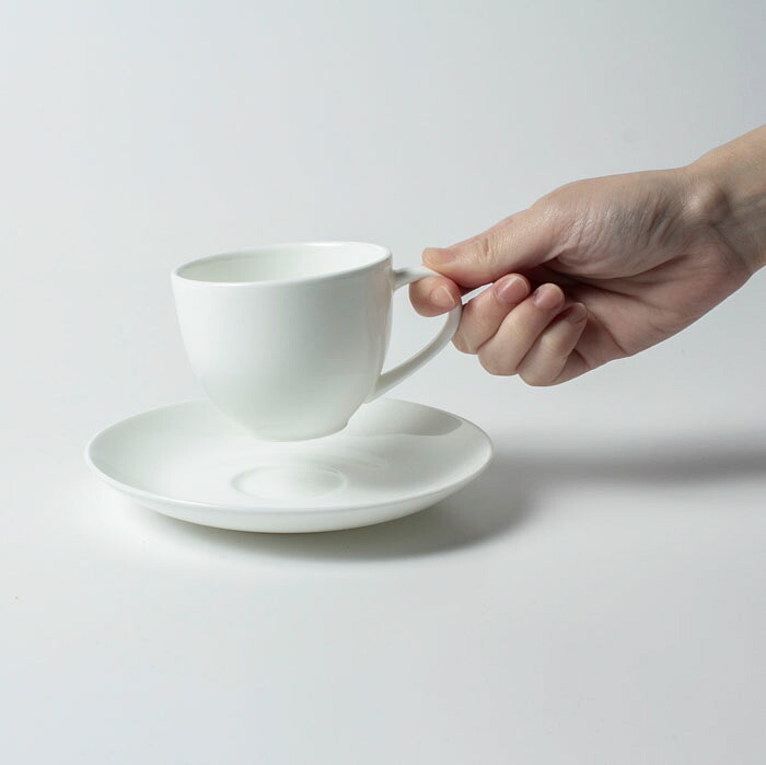 コーヒーカップ＆ソーサー 〈1890Y-AB00〉 柳宗理 ボーンチャイナシリーズ NIKKO 洋食器 碗皿 r8d 電子レンジ対応 食洗機対応