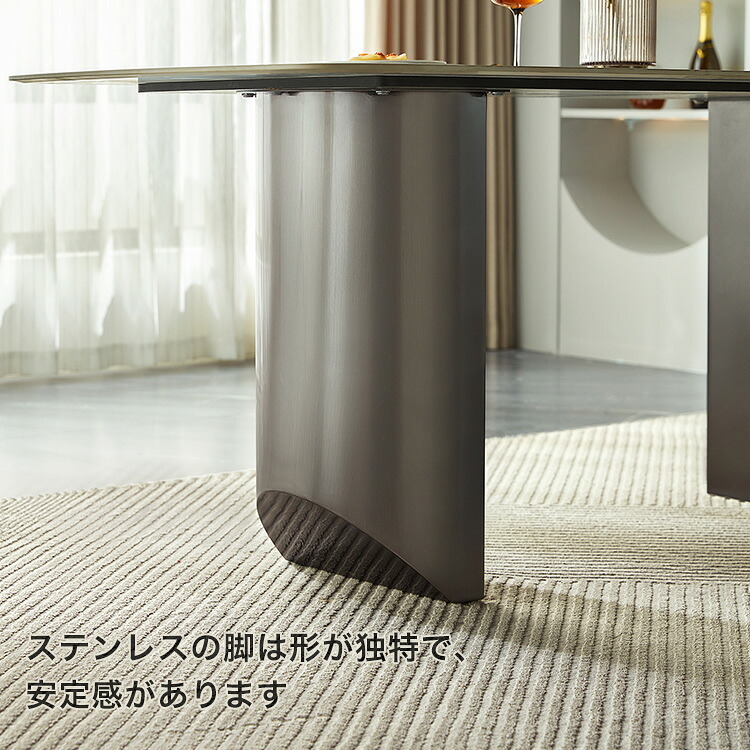 ダイニング家具 ダイニングテーブル＆チェア-オレンジネイビー- 5点セット 160cm
