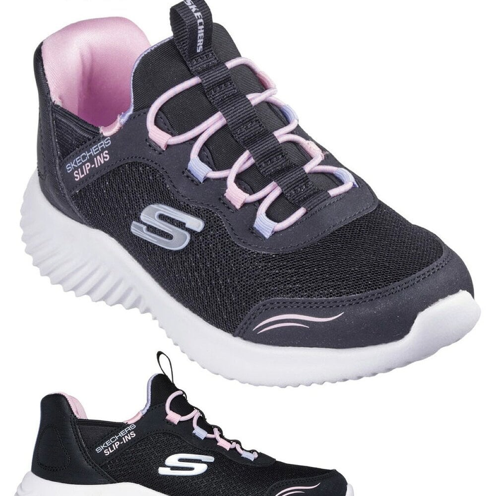 スケッチャーズ スリップインズ キッズ ジュニア スニーカー 男の子 女の子 運動靴 黒 ハンズフリー SKECHERS Slip-ins BOUNDER バウンダー ノーマル幅 403822N 403822L 303585N 303585L