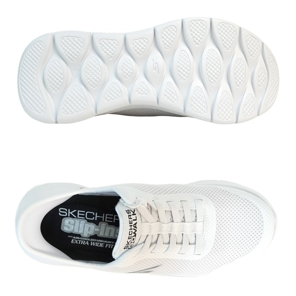 SKECHERS スケッチャーズ スニーカー スリップインズ ゴーウォーク フレックス ハンズ アップ 216324WW WHT ホワイト 白 エクストラワイド 幅広