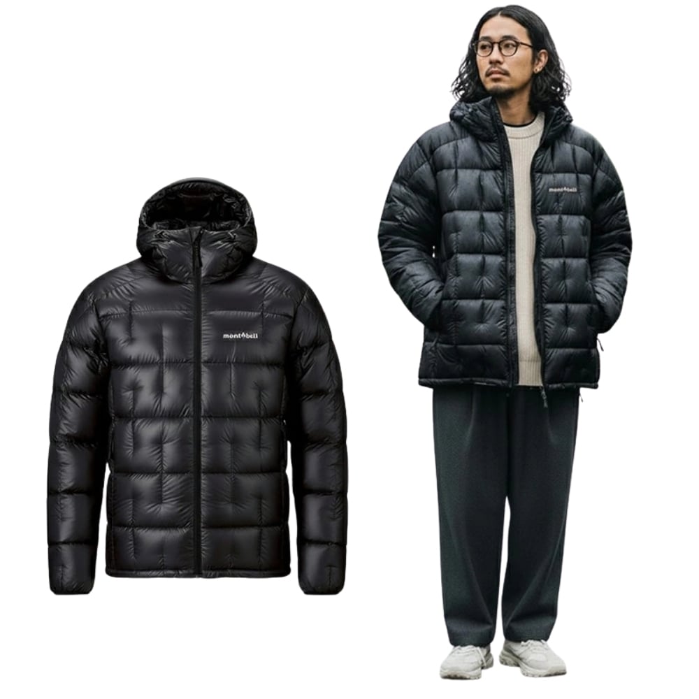 【ラッピング無料】mont-bell モンベル USモデル プラズマ1000 アルパインダウン パーカ Men's #2301257 メンズ ダウンジャケット 1000フィルパワー ブラック US S M L ギフト キャンプ アウトドア 