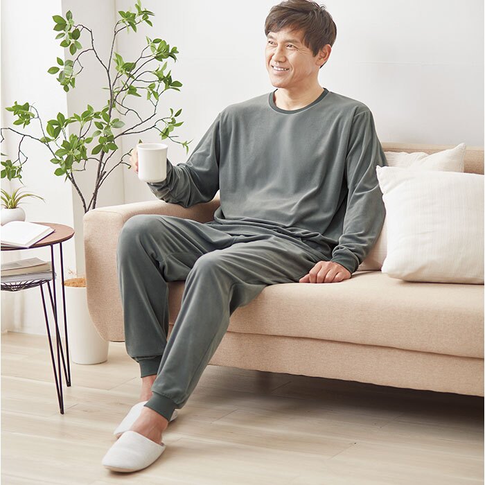 リカバリーウェア メンズ パンツ 通販 リカバリーケア ベロアルームウェア ルームウェア パジャマ 室内着 シンプル 紳士服 ズボン ルームウエア おしゃれ 男性 長ズボン 厚手 冬用 秋用 秋冬用