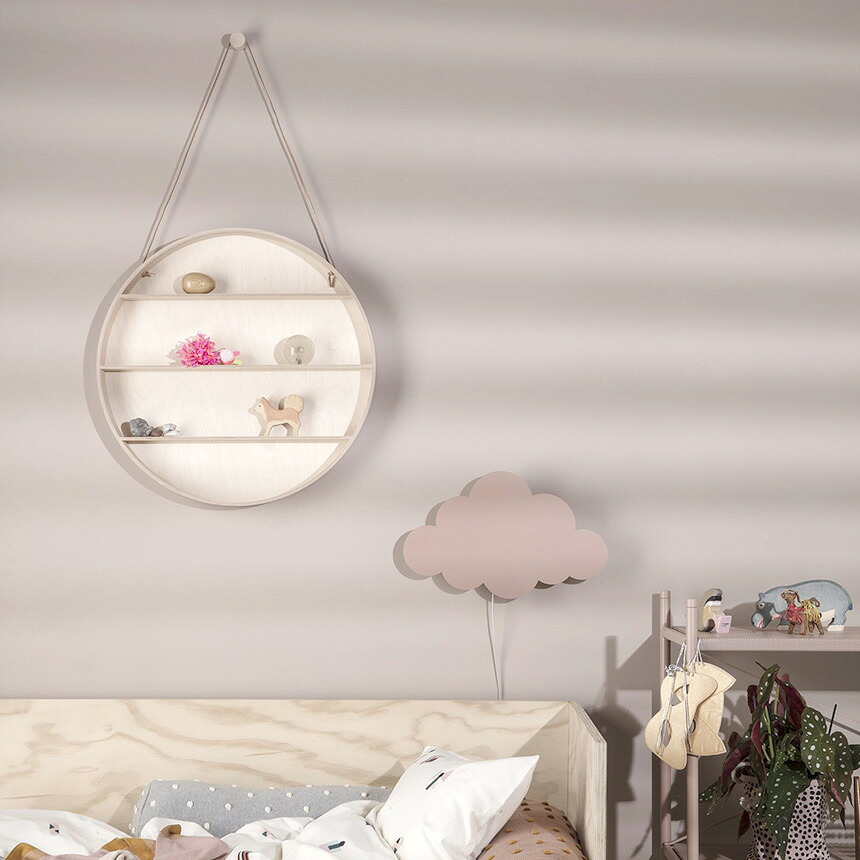 ferm LIVING ファームリビング ラウンドドーム 壁掛けラック 直径55cm 北欧インテリア 雑貨 おしゃれ 壁掛け シェルフ 丸い 円 ラック 収納 飾り 棚 リビング 部屋 子ども 子供 かわいい