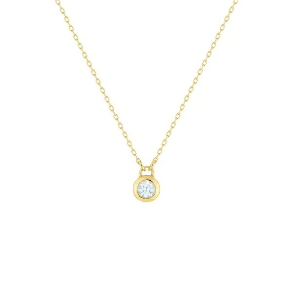 【無料ラッピング】  ヨンドシー 4℃ EAU DOUCE４℃ K10イエローゴールド ネックレス 一粒 アクアマリン ブランド 正規品 新品 ギフト プレゼント 人気 おすすめ 誕生日 記念日 クリスマス 送料無料