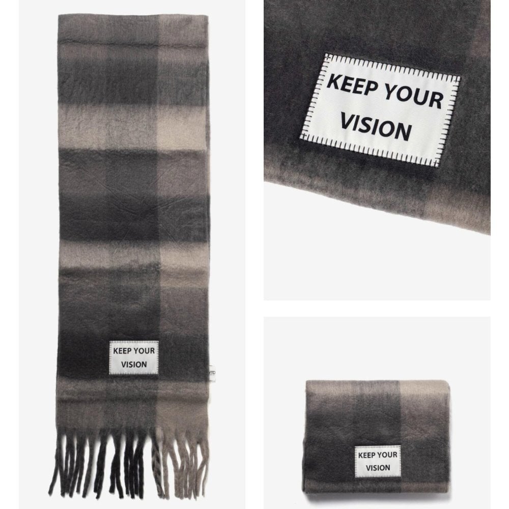 【正規品】 バーブ トゥ ドゥ VERB TO DO SCARF マフラー C-SCARF スカーフ レディース チェック 大判 フリンジ ファッション小物