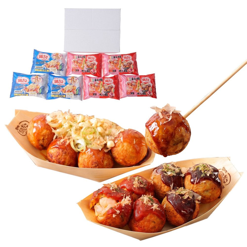 築地 銀だこ UMAMIたこ焼＆えびたこミックスセット 冷凍たこ焼き 42玉入り 2種食べ比べ 詰め合わせ お取り寄せ ギフト お中元 お歳暮 内祝い 敬老の日 誕生日 父の日 母の日 プレゼント 送料無料 たこ焼きセット 食品 グルメ 冷凍食品