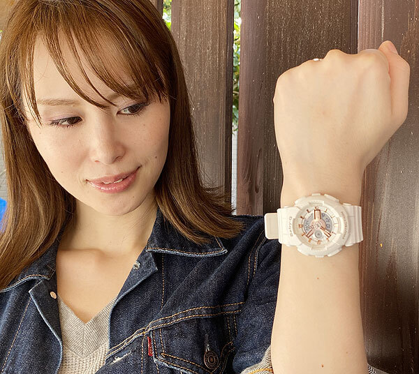 ペアウォッチ gショックG-SHOCK BABY-G  ペア腕時計 カシオ 2本セット  アナデジ GA-110RG-7AJF BA-110XRG-7AJF お揃い     新品　婚約　夫婦 高級　クリスマス プレゼント
