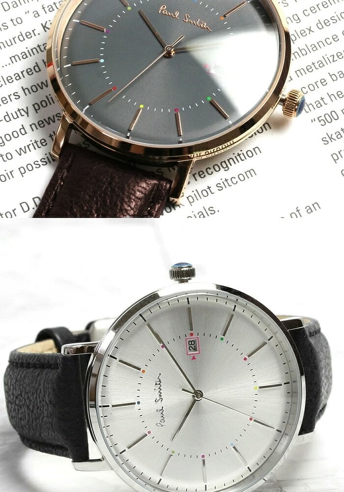 ポールスミス Paul Smith 腕時計 メンズ 革ベルト Track 42mm 本革レザーベルト クラシック ブランド 人気 ウォッチ ギフト プレゼント