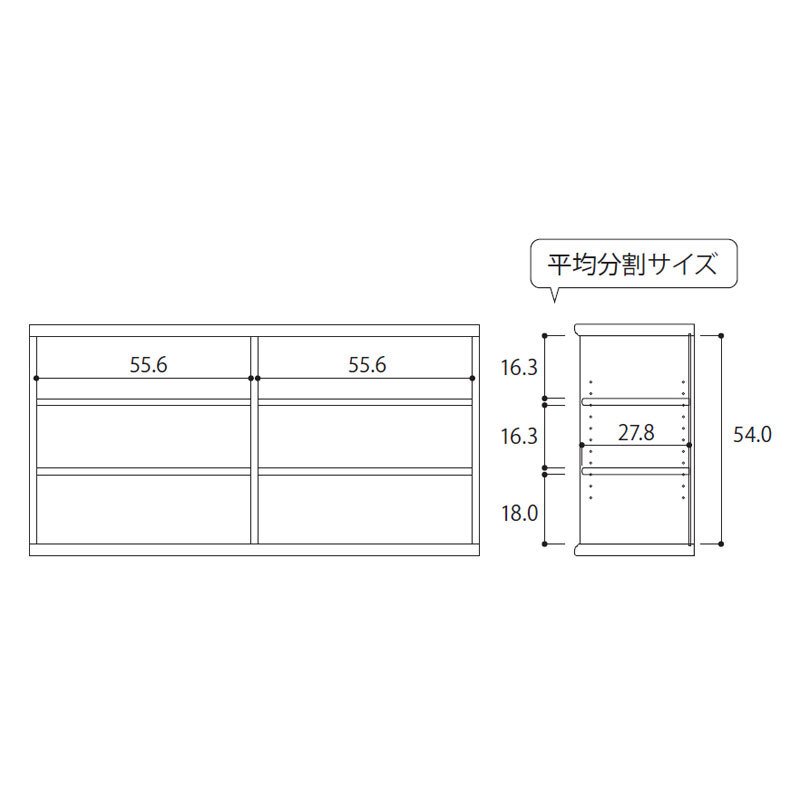 収納家具 ラック 本棚 オープン エース /カラー ar-6012 nc-6012 幅120 高さ60 日本製 収納棚 a4 頑丈 棚板 おしゃれ 収納 書棚 シェルフ フリー 北欧 低 ホルムアルデヒド