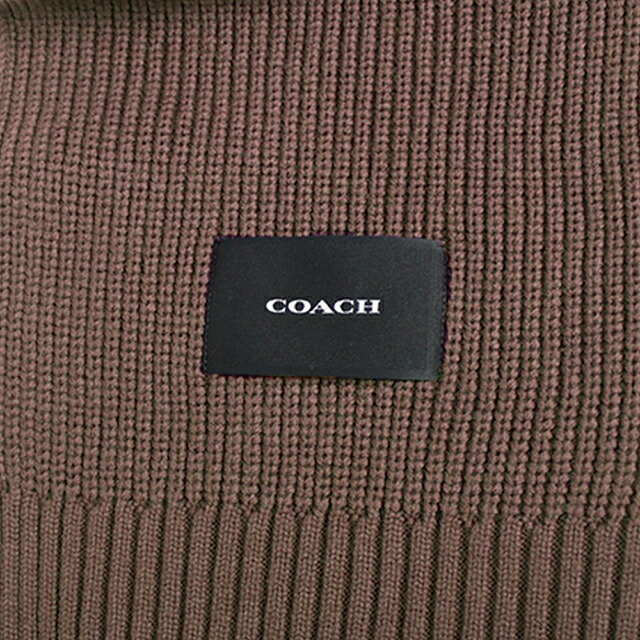 コーチ COACH WOVEN PATCH KNIT SCARF マフラー co100427-252 レディース DARK CAMEL マフラー