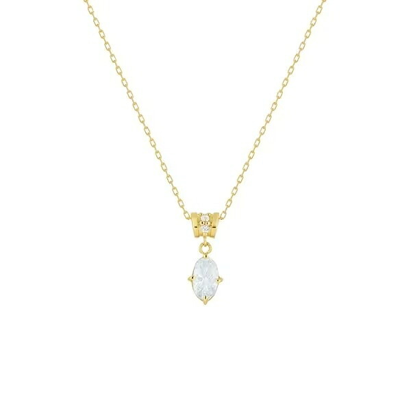 【無料ラッピング】  ヨンドシー 4℃ EAU DOUCE４℃ K10イエローゴールド ネックレス アクアマリン ホワイト トパーズ ブランド 正規品 新品 ギフト プレゼント 人気 おすすめ 誕生日 記念日 クリスマス 送料無料
