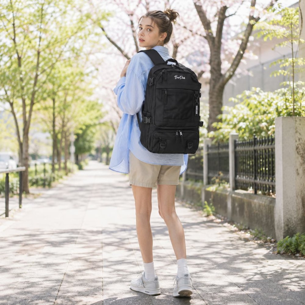 BENDAVIS MESH DAYPACK リュック 大容量 リュックサック かばん 通学 学生 中学生 高校生 普段使い レディース メンズ ギフト プレゼント ブラック bdw8321