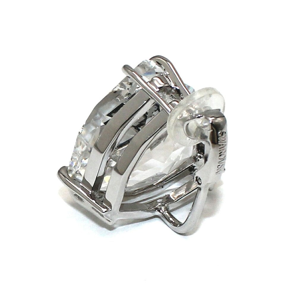 スワロフスキー swarovski イヤリング シングルイヤリング クリップ 片耳用 Mesmera トライアングルカット 5600752 メスメラ アクセサリー レディース シルバー+ホワイト 海外正規品