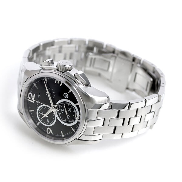 メンズ ギフトセット ハミルトン ジャズマスター 42mm クォーツ 電池式 腕時計 ブランド メンズ クロノグラフ HAMILTON JAZZMASTER H32612135 アナログ ブラック