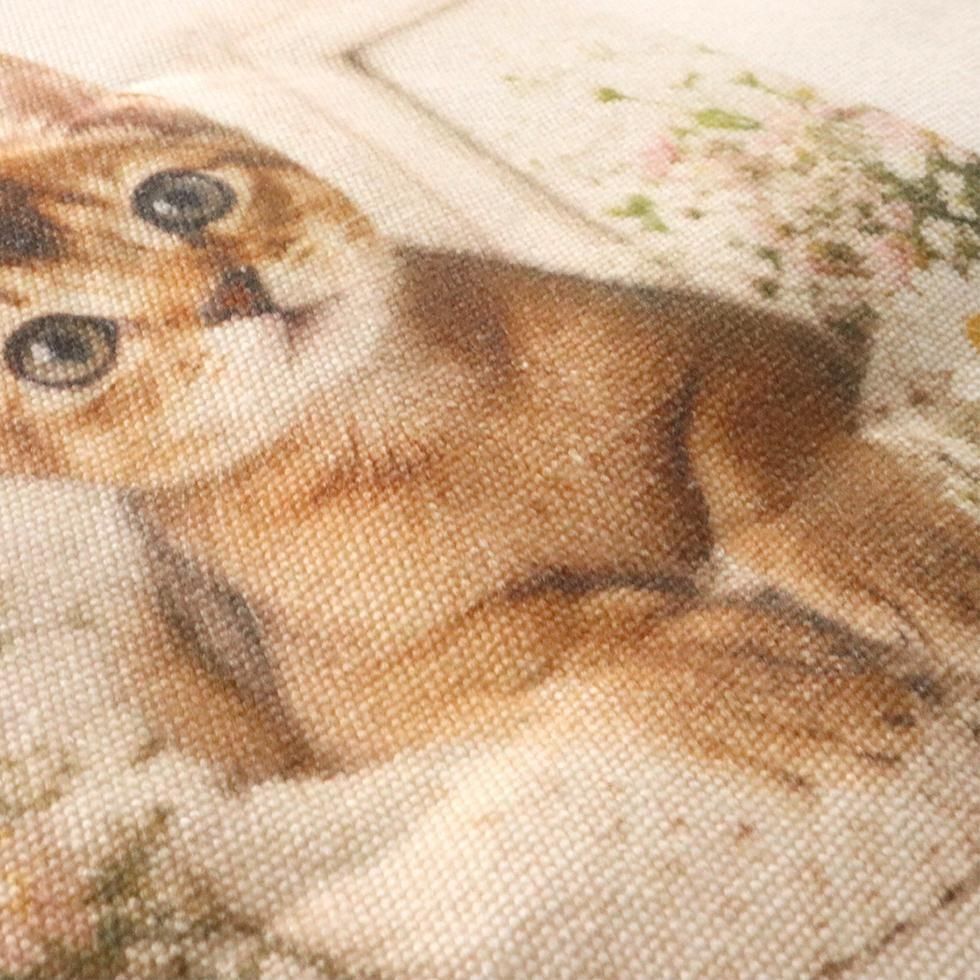 ペット 写真入り トートバッグ 名入れ刺繍｜うちの子 オリジナル マチ付き【送料無料】