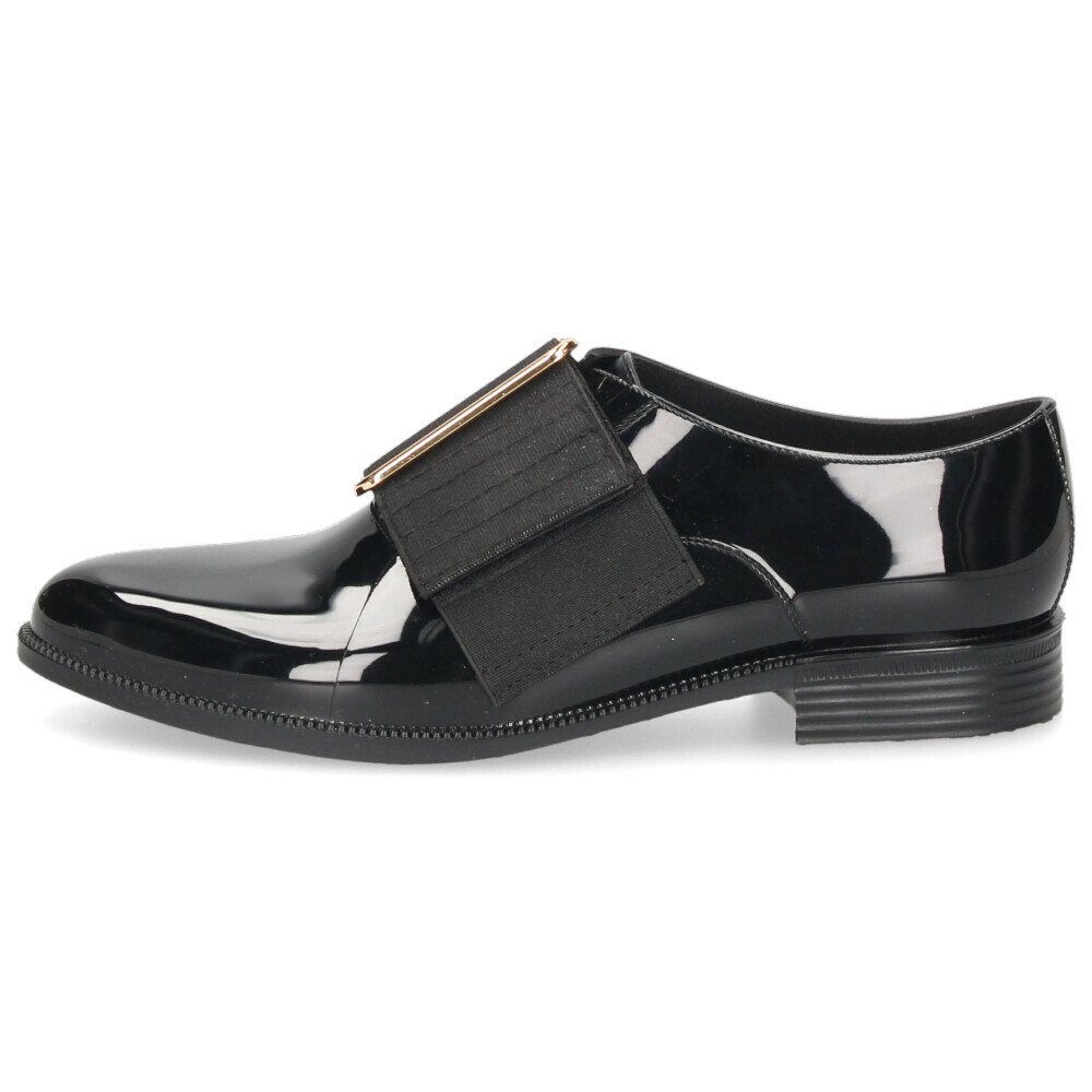 TEMPERATE テンパレイト BAKER FIT ベイカー フィット レインシューズ レディース 完全防水 2cmヒール オックスフォードタイプ 歩きやすい 滑りにくい 光沢感 ゴムベルト