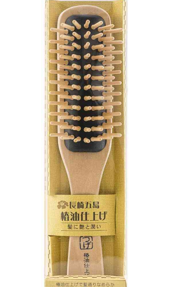 つげブラシ ブローブラシ 髪 ヘアブラシ 木製 椿油仕上げ 頭皮マッサージ 静電気防止 天然木 つげ櫛 髪質改善 艶髪 絡まない くし 美髪ケア ヘッドスパ ヘアケア 日本製